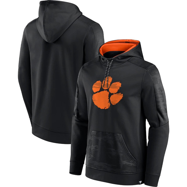 Men's Clemson Tigers Black On The Ball Pullover Hoodie